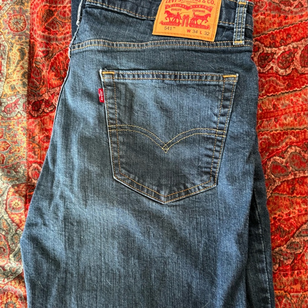 Levi's Blue Slim Straight Jeans Classic Style
